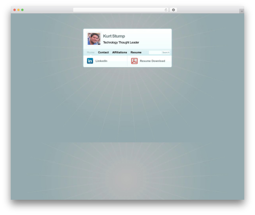 WordPress theme MiniCard - kurtstump.com
