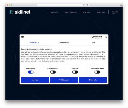WordPress theme Skillnet - www.skillnet.se