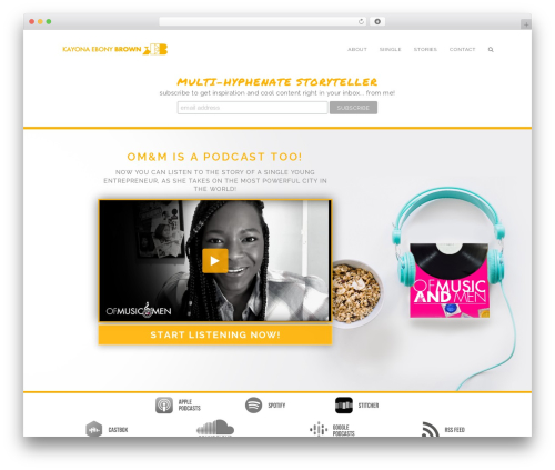 Typography WordPress plugin - kayonabrown.com