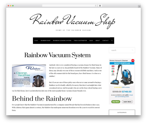 Hercules tabs WordPress plugin - rainbowvacuumshop.com