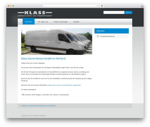 codeenterprise top WordPress theme - klass-kurierdienst.de