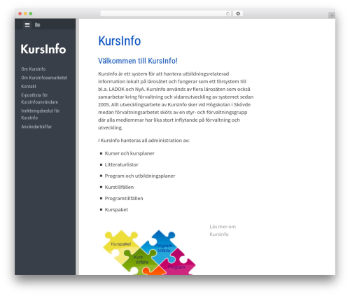 Editor top WordPress theme - kursinfo.se