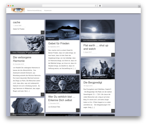 Pinbin WordPress theme - klarerblick.de Pinbin WordPress theme - klarerblick.de