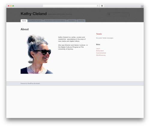 simpleX theme WordPress - kathycleland.com