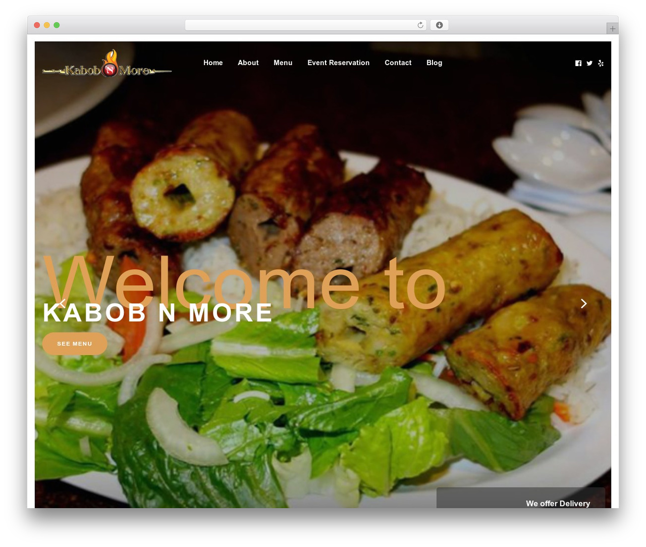 WordPress theme Giulia - kabobnmore.com
