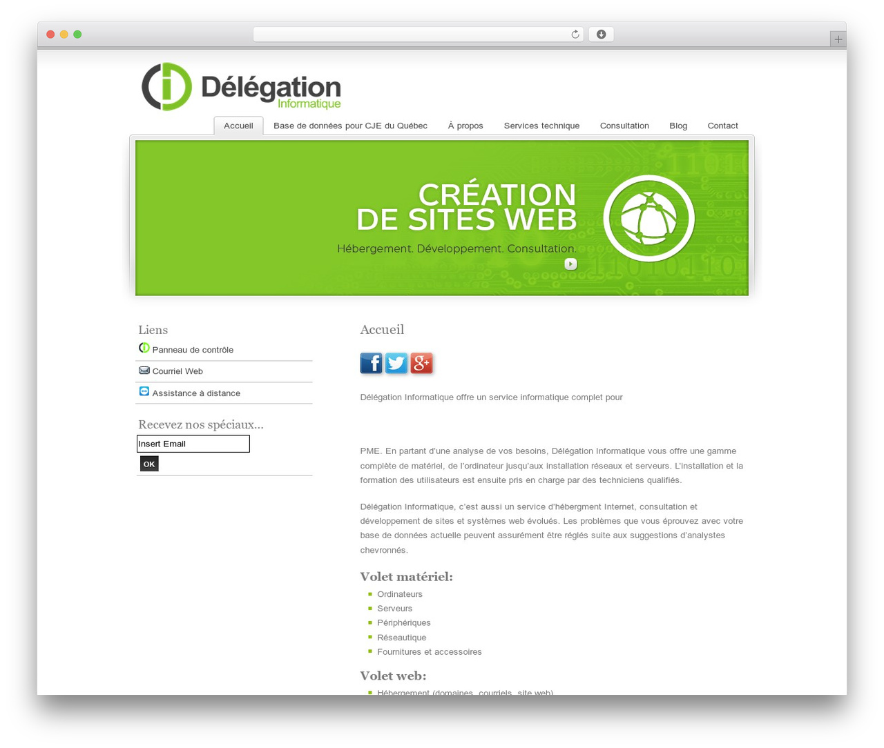 WordPress theme Cubit - delegation.ca