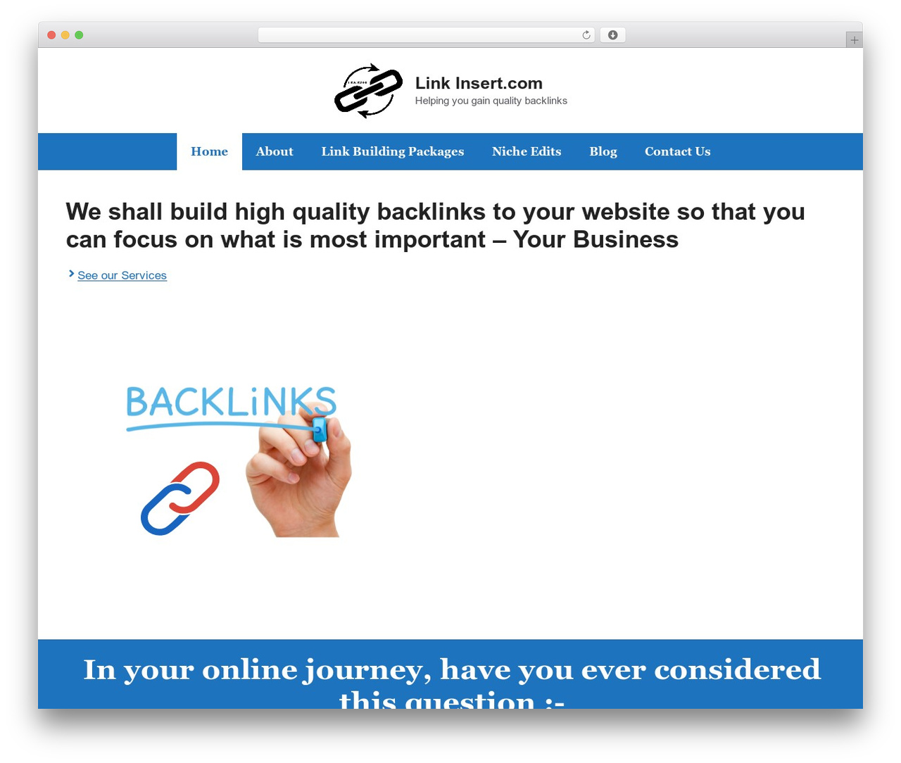 WordPress theme GeneratePress - linkinsert.com