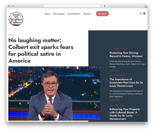 WordPress theme Newsource - thankyoustephencolbert.org