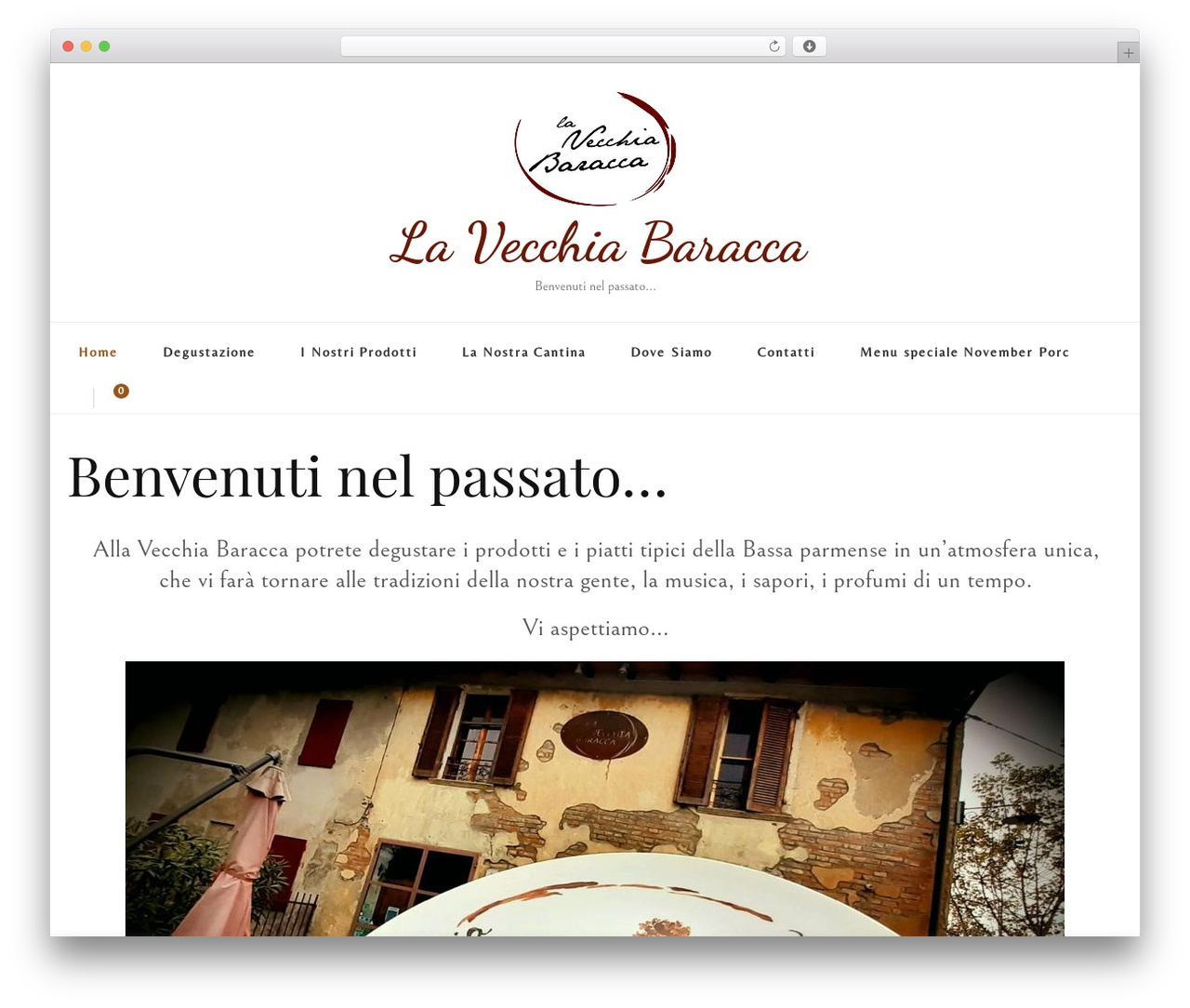 WordPress theme Vilva - lavecchiabaracca.it