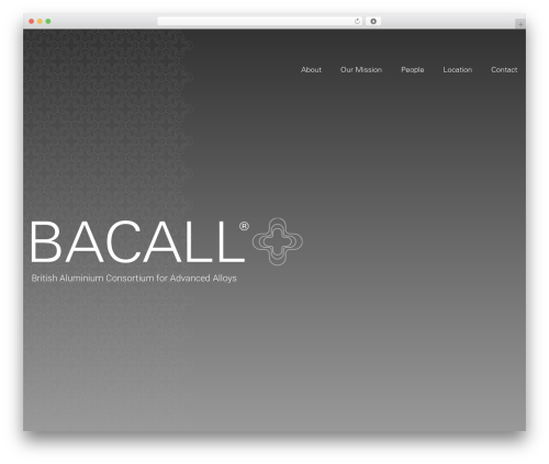 WP theme Class Creative Theme - bacall.co.uk