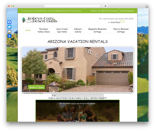 Avada WordPress theme - kobeyscozydesertoasis.com