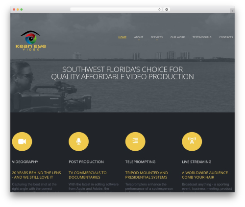 cherry WordPress video theme - keaneyevideo.com