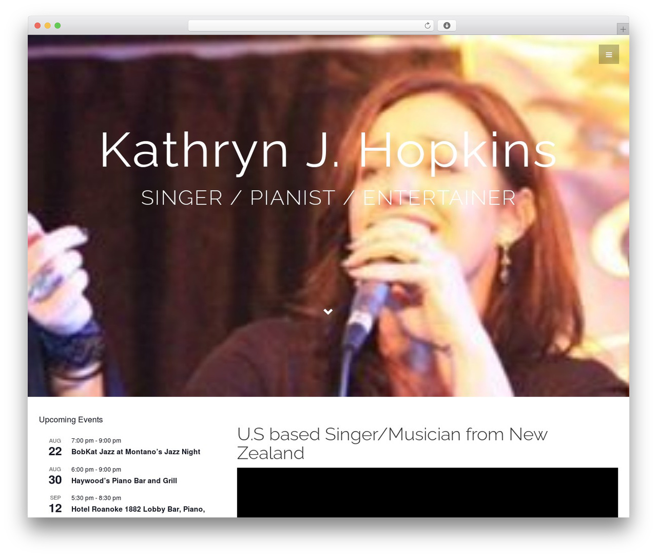 Flat Bootstrap free WordPress theme - kathrynhopkins.com