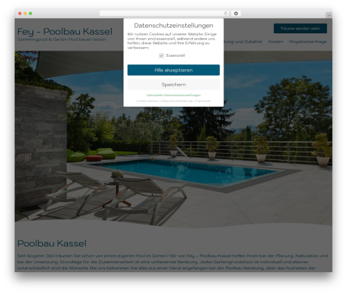 Hello Elementor WordPress theme - www.poolbau-kassel.de