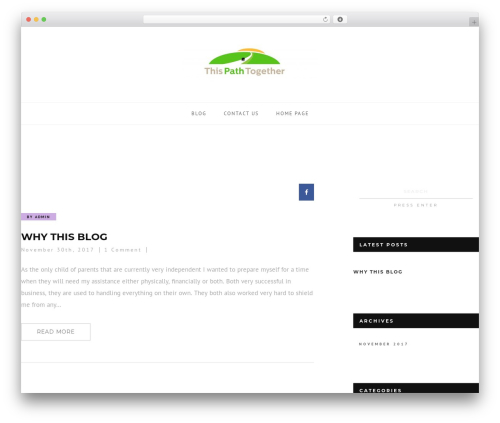 Hurricane theme WordPress - thispathtogether.com
