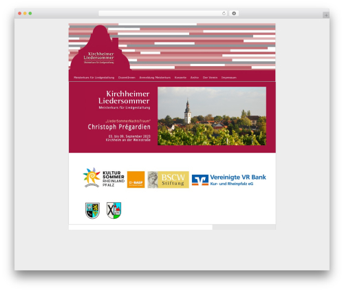K2 WordPress website theme - kirchheimer-liedersommer.de