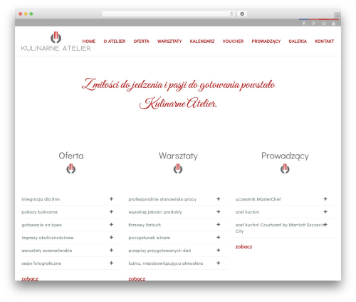 Mana theme WordPress - kulinarneatelier.pl