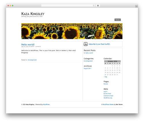 PrimePress WordPress website theme - kazakingsley.com