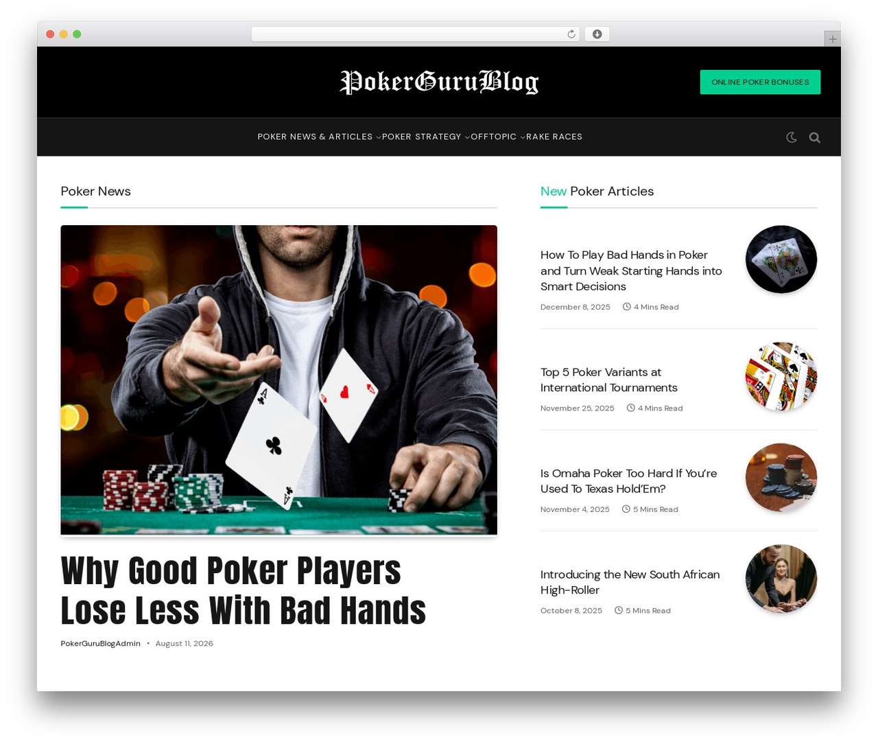 SmartMag WordPress theme - pokergurublog.com