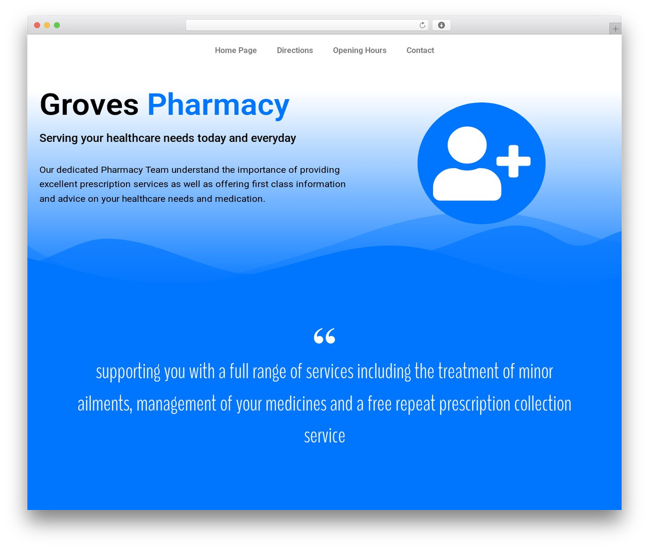 Theme WordPress Hello Elementor - grovespharmacy.com