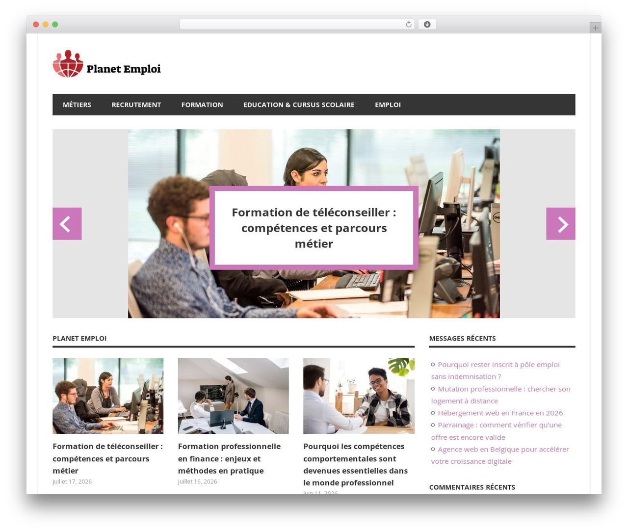 WordPress theme Beetle - planet-emploi.com WordPress theme Beetle - planet-emploi.com