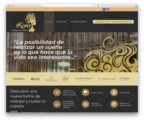 WordPress theme Impreza - kaiapeluqueria.es
