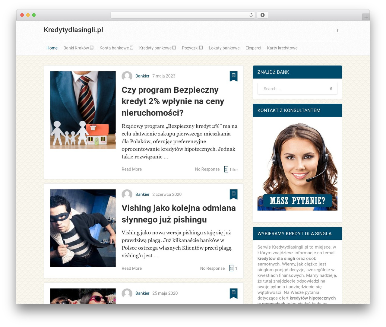 WordPress theme MyBlog by MyThemeShop - kredytydlasingli.pl