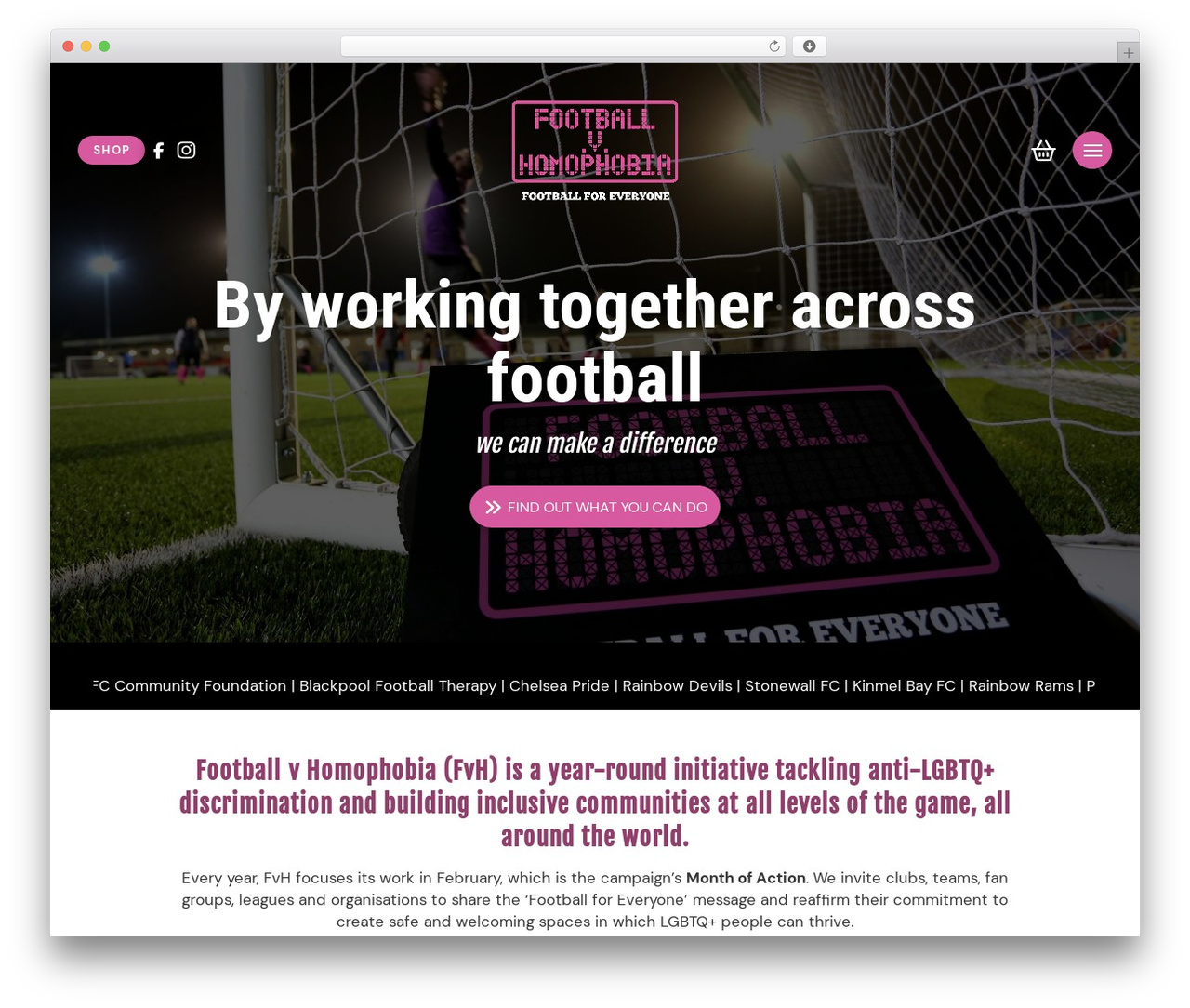 WordPress theme Pro - footballvhomophobia.com