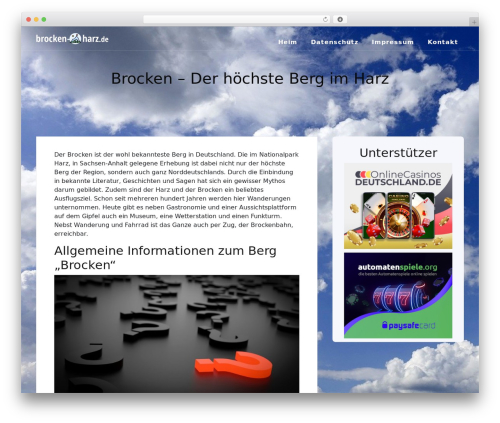 WordPress website theme Teczilla - brocken-harz.de WordPress website theme Teczilla - brocken-harz.de