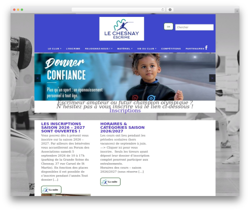 Boxter WordPress theme - lc78-escrime.com
