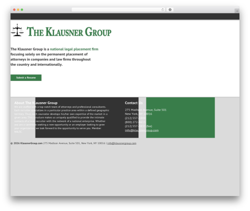 Klausner Theme theme WordPress - klausnergroup.com