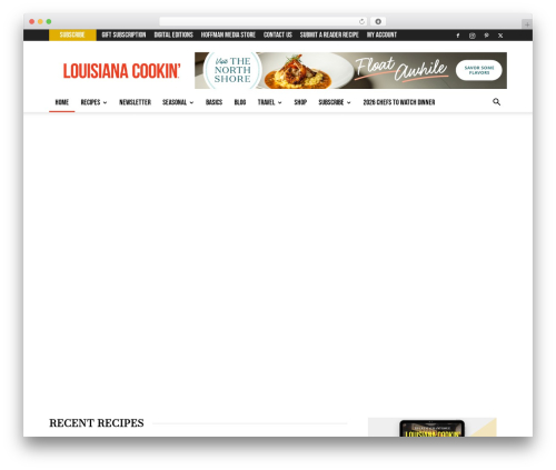 Newspaper WordPress magazine theme - louisianacookin.com