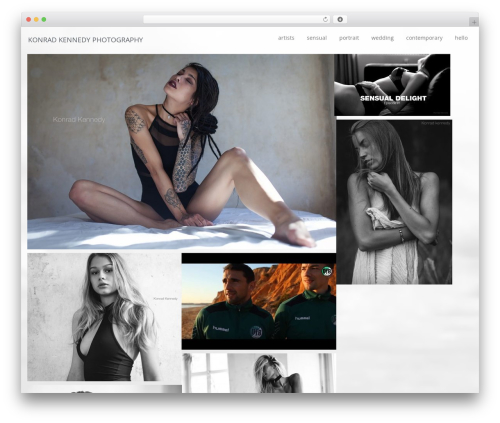 simple gallery WordPress theme - konradkennedy.de