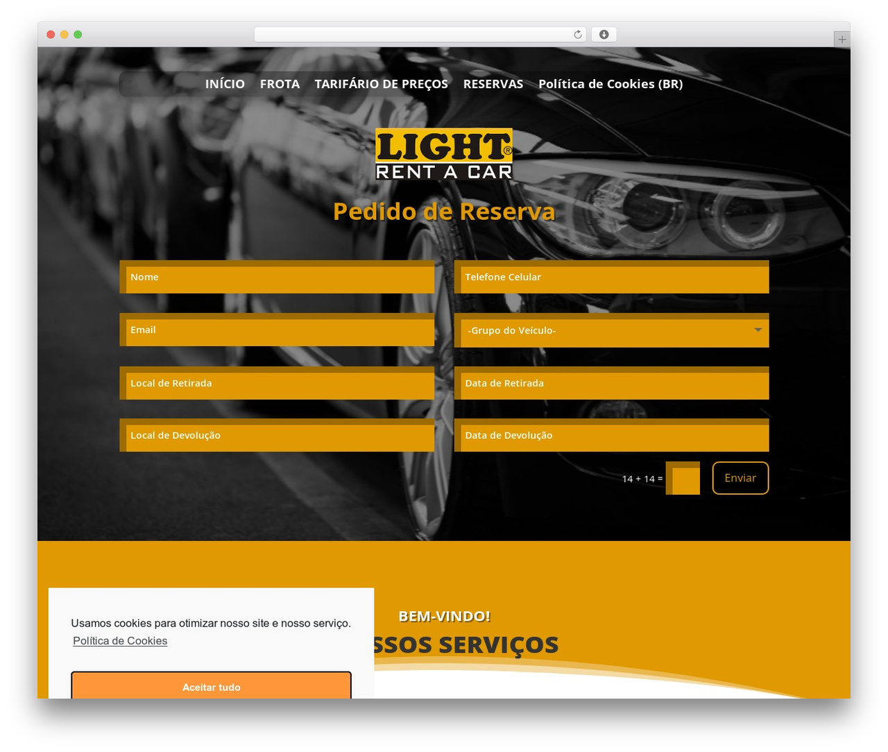 Theme WordPress Divi - lightcar.com.br