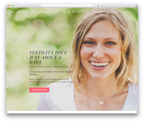 WordPress theme Divi - katepotvin.com