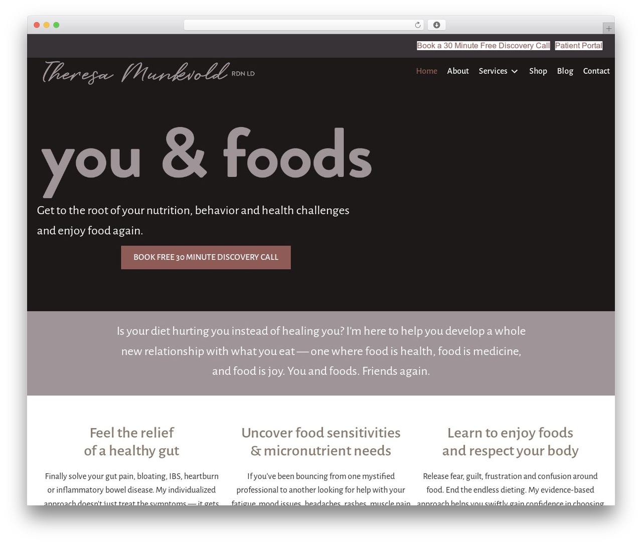 WordPress theme Beaver Builder Theme - youandfoods.com
