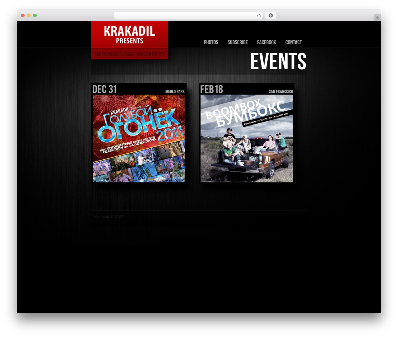 WordPress theme Titanium Folio - krakadil.com/events WordPress theme Titanium Folio - krakadil.com/events