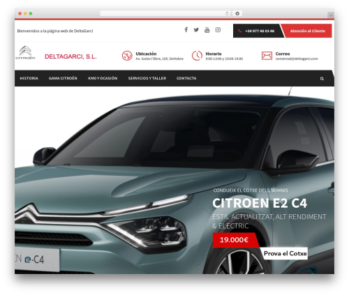 autodealer WordPress theme - deltagarci.com