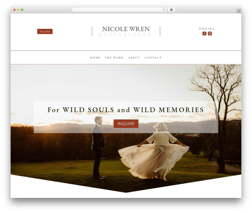 Divi theme WordPress - nicolewrenphotography.com