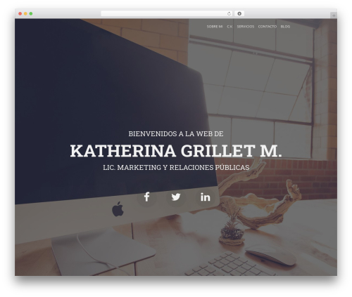 Nitteo WordPress theme design - katherina-grillet.com