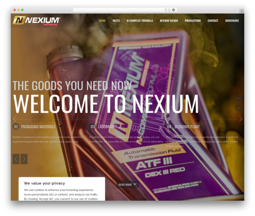 North WordPress theme - nexiumoil.com
