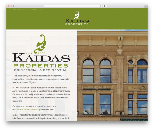Realty theme WordPress - kaidasproperties.com