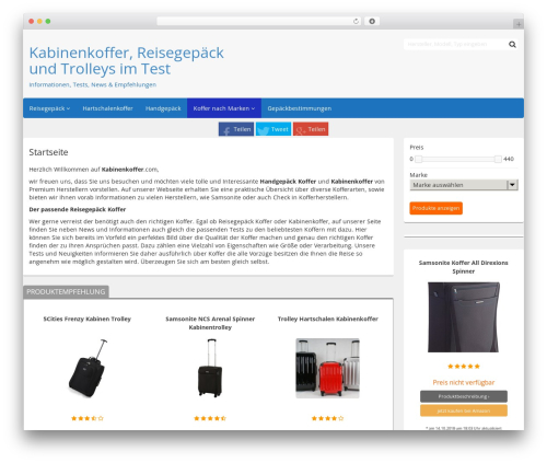 Theme WordPress Affiliate-Theme - kabinenkoffer.com Theme WordPress Affiliate-Theme - kabinenkoffer.com
