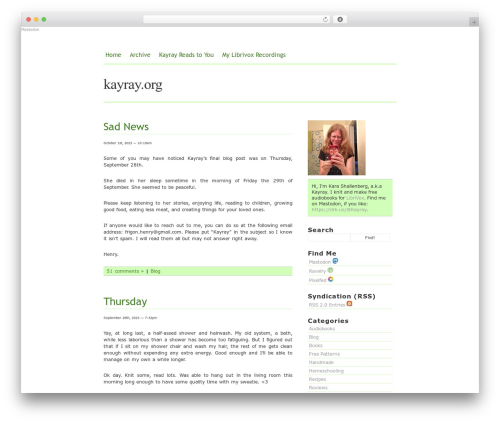 WordPress theme Blass2 - kayray.org
