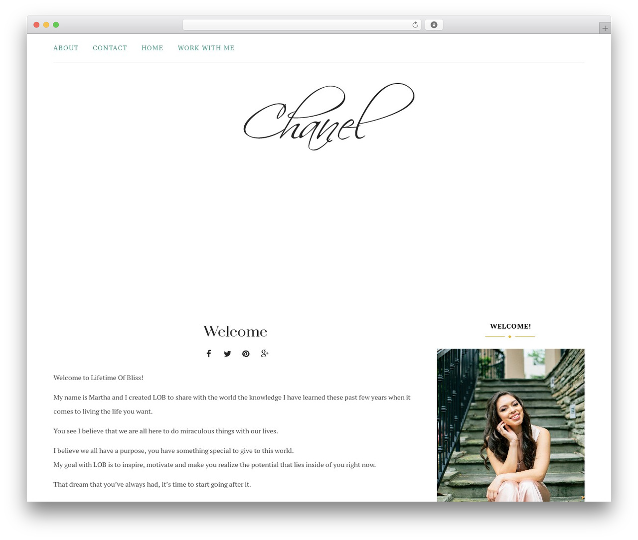 WordPress theme Chanel - lifetimeofbliss.com WordPress theme Chanel - lifetimeofbliss.com