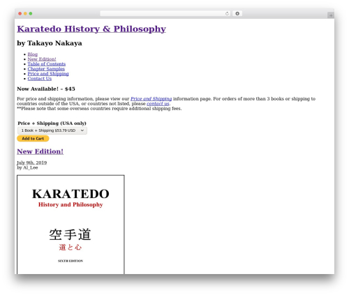 WordPress theme Layers - karatedohistory.com