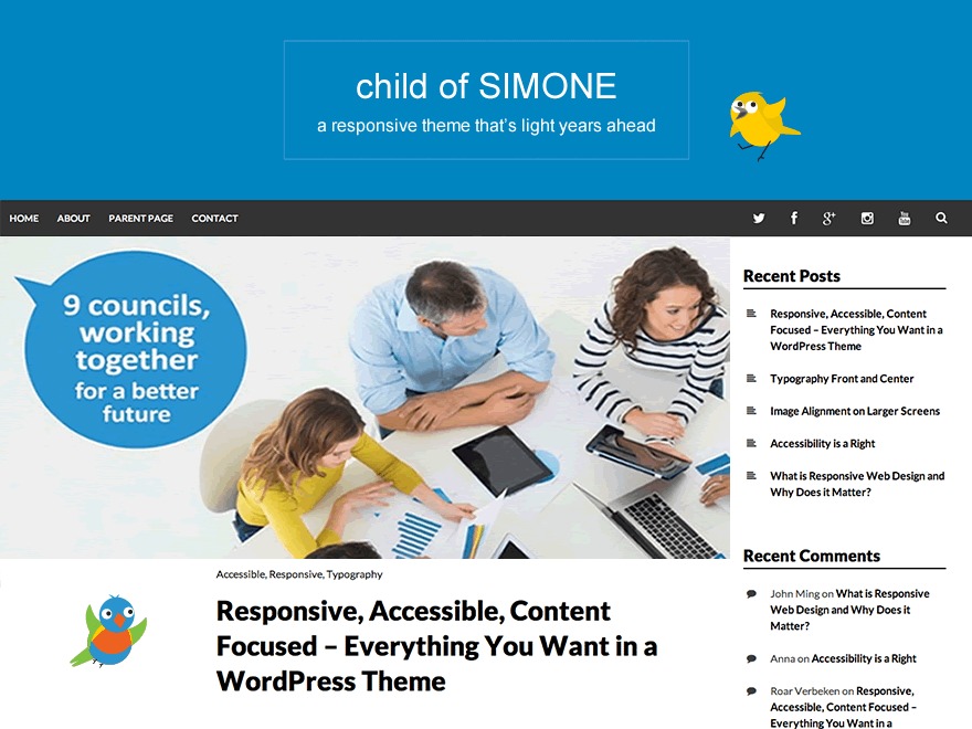 WordPress theme Simone Child Theme WordPress theme Simone Child Theme