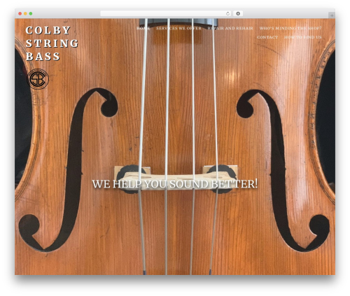 WordPress theme Twotone - colbystringbass.com WordPress theme Twotone - colbystringbass.com