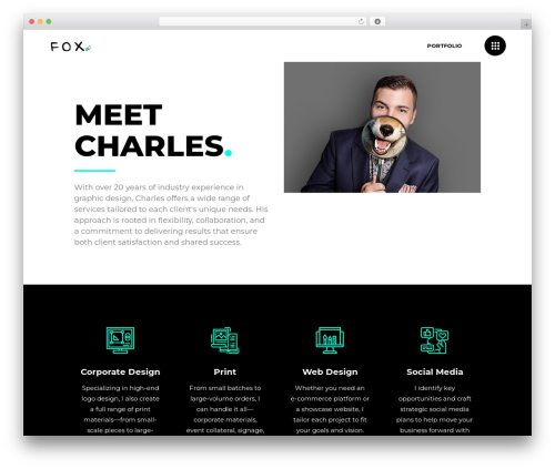 WP theme Aoki - foxdesignprint.com