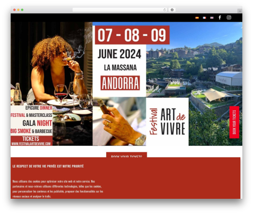 Divi flyin WordPress plugin - festivalartdevivre.com